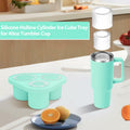 Azooken Silicone Ice Cube Tray with Lid & Bin for 30-40oz Tumbler Blue 3 Pcs by Deal US