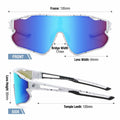 DUCO Kids Sunglasses Youth Baseball UV400 TR90 Frame Sports Shades White Black by Deal US