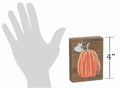 [Like New] Collins Painting Mini Fall Wood Block Sign Tall Pumpkin Rustic Decor by Deal US