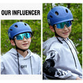 DUCO Kids Sunglasses Youth Baseball UV400 TR90 Frame Sports Shades White Black by Deal US