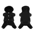 [Like New] LifeWheel Dog Hoodie Fleece Sweatshirt Buttons Winter Warm Cotton Black Size M by Deal US