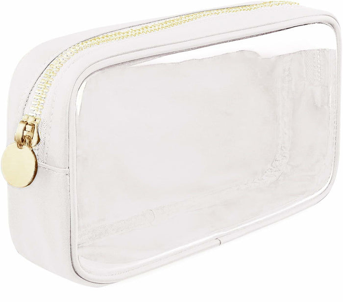 PRRQFJZS Clear Waterproof Makeup Bag Cosmetic Organizer Travel M White by Deal US