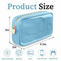 PRRQFJZS Clear Waterproof Makeup Bag Cosmetic Organizer Travel M White by Deal US