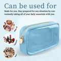 PRRQFJZS Clear Waterproof Makeup Bag Cosmetic Organizer Travel M White by Deal US