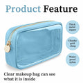 PRRQFJZS Clear Waterproof Makeup Bag Cosmetic Organizer Travel M White by Deal US