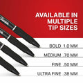 Sharpie S-Gel Pens Medium Point 0.7mm Black Ink 4 Count by Deal US