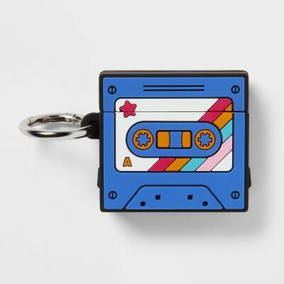 [Like New] Heyday™ AirPods Gen 1/2 Silicone Case Cassette Tape Multicolor Clip by Deal US