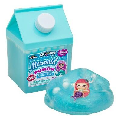 Cra-Z-Slimy Mermaid Punch Glitter Scented Slime with Mermaid Charm by Deal US
