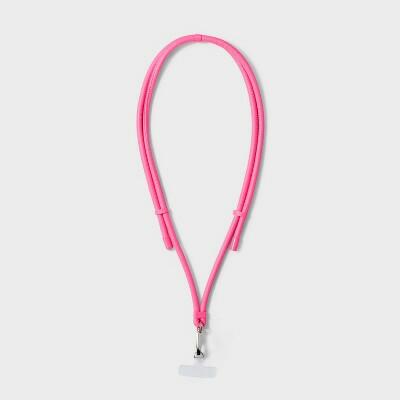 [Like New] heyday™ Cell Phone Crossbody Strap Universal Card Hot Pink Slim Faux Leather by Deal US