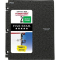 Five Star 2 Pocket Plastic Folder Portfolio Black Polypropylene by Deal US