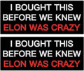 Funny Car Bumper Sticker 7.5x3 in Black 2 Pack – Humor Auto Decal Set by Deal US