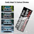 Funny Car Bumper Sticker 7.5x3 in Black 2 Pack – Humor Auto Decal Set by Deal US