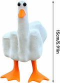 Hoxxu Funny Duck Figurine Resin Desk Garden Ornament Decorative Gift by Deal US
