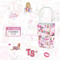 Kakbpe 10 Pcs Kraft Cartoon Party Gift Bags with Handle Pop Music Star Color by Deal US