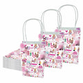 Kakbpe 10 Pcs Kraft Cartoon Party Gift Bags with Handle Pop Music Star Color by Deal US