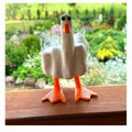 Hoxxu Funny Duck Figurine Resin Desk Garden Ornament Decorative Gift by Deal US