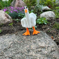 Hoxxu Funny Duck Figurine Resin Desk Garden Ornament Decorative Gift by Deal US