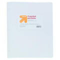 up&up 2 Pocket Plastic Folder White Durable Office School Supply by Deal US