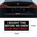 Funny Car Bumper Sticker 7.5x3 in Black 2 Pack – Humor Auto Decal Set by Deal US