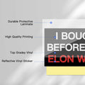 Funny Car Bumper Sticker 7.5x3 in Black 2 Pack – Humor Auto Decal Set by Deal US