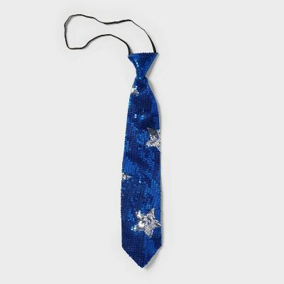 Sun Squad Adult Light Up Sequin Tie Blue July4th Costume Size One Size by Deal US