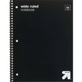 up&up Spiral Notebook 1 Subject Wide Ruled Flexible Plastic Cover 70 Pages by Deal US