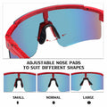 NICBOOY Sports Fan Oversized Sunglasses UV400 Adjustable Temple Unisex by Deal US