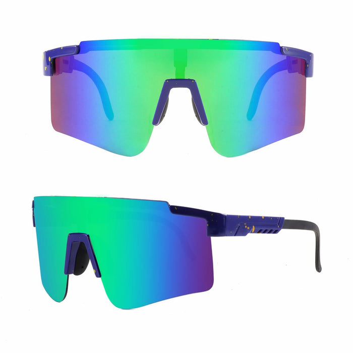 NICBOOY Sports Fan Oversized Sunglasses UV400 Adjustable Temple Unisex by Deal US