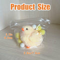 Gberlczz Handmade Chicken Squishy Stress Reliever Fuzzy Yellow Toy 3.52oz by Deal US