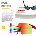 NICBOOY Sports Fan Oversized Sunglasses UV400 Adjustable Temple Unisex by Deal US