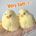 Gberlczz Handmade Chicken Squishy Stress Reliever Fuzzy Yellow Toy 3.52oz by Deal US