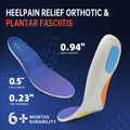GRIAEDIT Orthotic Insoles Shock Absorbing Pain Relief for Shoes Size M12/W14 by Deal US