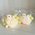 Gberlczz Handmade Chicken Squishy Stress Reliever Fuzzy Yellow Toy 3.52oz by Deal US