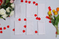 Cloth Dinner Napkins with Lace - Linen Rayon Cotton Blend -White by Deal US