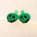 3 Pairs Halloween Horror Skull Earrings acrylic Gothic Skull Pumpkin Earring For by Deal US