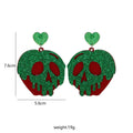 3 Pairs Halloween Horror Skull Earrings acrylic Gothic Skull Pumpkin Earring For by Deal US