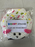 RQWZBCHX Handmade Crochet Donut Stress Toy Pink Cute Motivational Gift by Deal US
