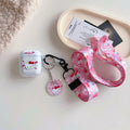 LZHZXM Hello Cartoon Cat TPU Case with Pink Lanyard Keychain Transparent by Deal US