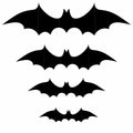 Finduat 81 Pcs Halloween Bat Wall Decor Black PVC 3D Stickers by Deal US