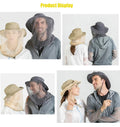TOPOQ Women Safari Sunhat with Mosquito Net Boonie Hat Khaki Polyester by Deal US
