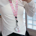 LZHZXM Hello Cartoon Cat TPU Case with Pink Lanyard Keychain Transparent by Deal US