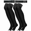 Londkaron Elite Baseball Softball Socks & Belt Combo Black 2 Pairs Size S