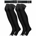Londkaron Elite Baseball Softball Socks & Belt Combo Black 2 Pairs Size S by Deal US