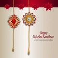 Rakhi for Brother Four Stone Rakhi Red Raksha Bandhan Rakhi for Bhabhi by Deal US