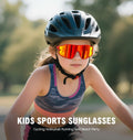 MARIDA Kids Sunglasses UV400 Sports Cycling Baseball Red Size 10-16 by Deal US
