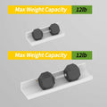 Lyeasw 16in White Floating Wall Shelves Set of 5 with Lip for Kitchen Bath by Deal US