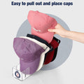 Donkiyana Acrylic Baseball Cap Hat Stand Organizer 14 Caps 2 Pcs Clear by Deal US