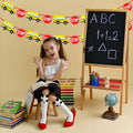 Corabsar 2Pcs Back to School Bus Banner Pre-Strung Paper Classroom Decor by Deal US