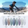 MARIDA Kids Sunglasses UV400 Sports Cycling Baseball Red Size 10-16 by Deal US