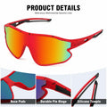 MARIDA Kids Sunglasses UV400 Sports Cycling Baseball Red Size 10-16 by Deal US